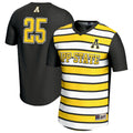 #25 Black Appalachian State Mountaineers Lightweight Soccer Fashion Jersey