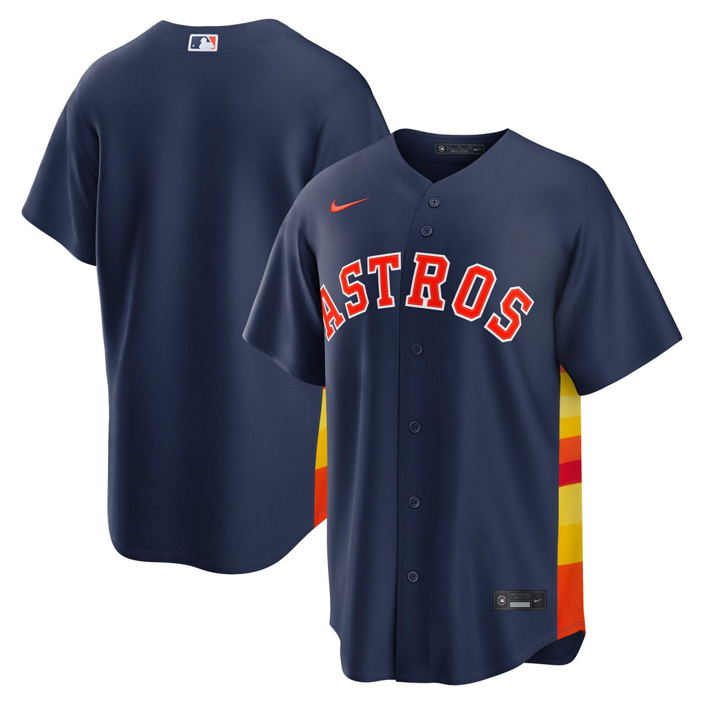 Houston Astros Navy Alternate Replica Baseball Jersey