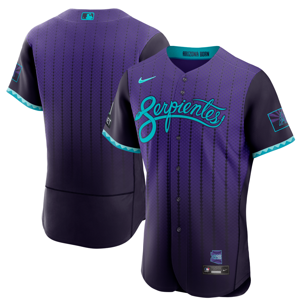 Arizona Diamondbacks Purple City Connect Sponsor Patch Baseball Jersey