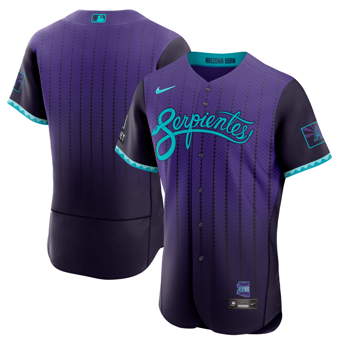 Arizona Diamondbacks Purple City Connect Sponsor Patch Baseball Jersey