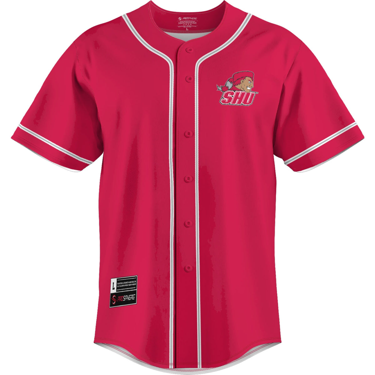 Sacred Heart Pioneers Lightweight Baseball Jersey - Red