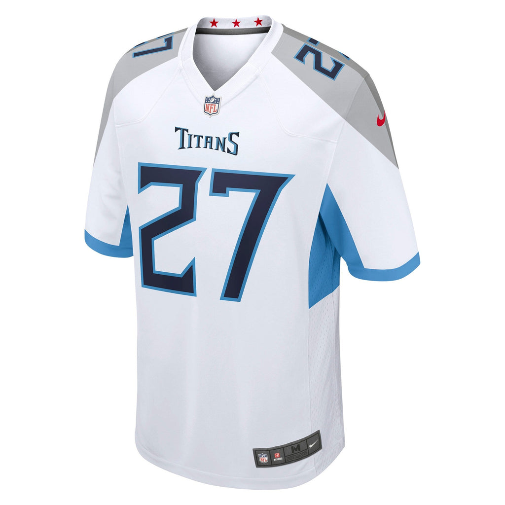 Tennessee Titans Eddie George White Retired Player Game Football Jersey