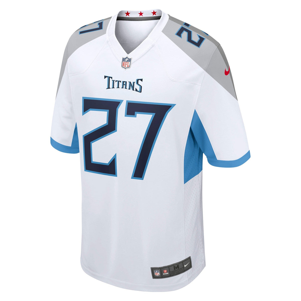 Tennessee Titans Eddie George White Retired Player Game Football Jersey