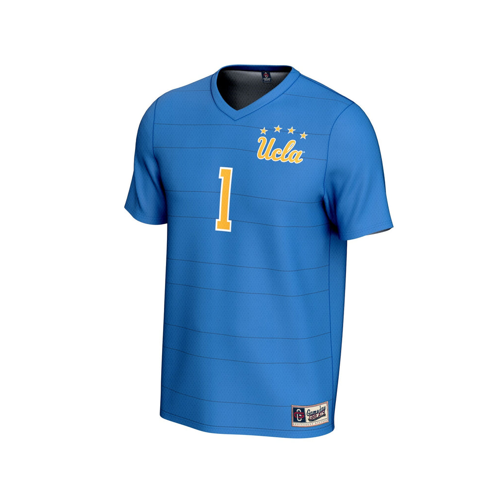 #1 Blue UCLA Bruins Collegiate Soccer Fashion Jersey