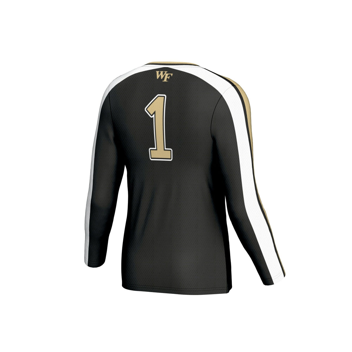 Wake Forest Demon Deacons #1 Lightweight Volleyball Fashion Jersey - Black
