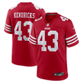 San Francisco 49ers Eric Kendricks Scarlet Team Game Football Jersey