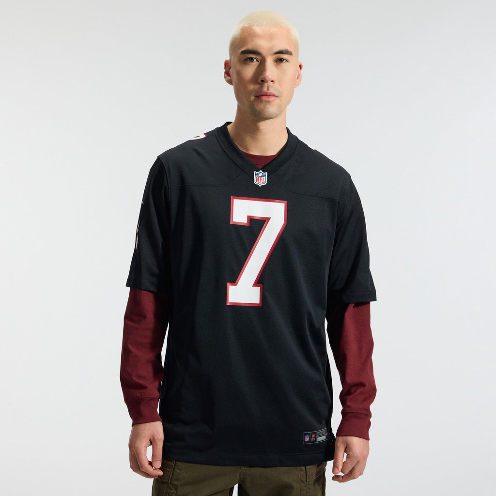 Atlanta Falcons Bijan Robinson Black Throwback Game Football Jersey