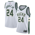 Milwaukee Bucks Association Edition Swingman Jersey - White - Jaime Jaquez Jr.