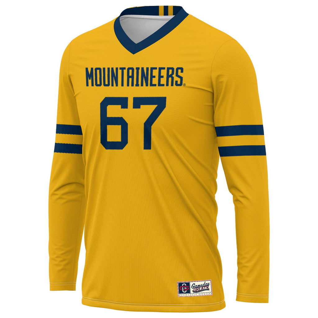 #1 West Virginia Mountaineers Lightweight Volleyball Jersey - Gold