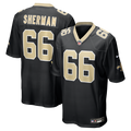 New Orleans Saints William Sherman Black Team Game Football Jersey