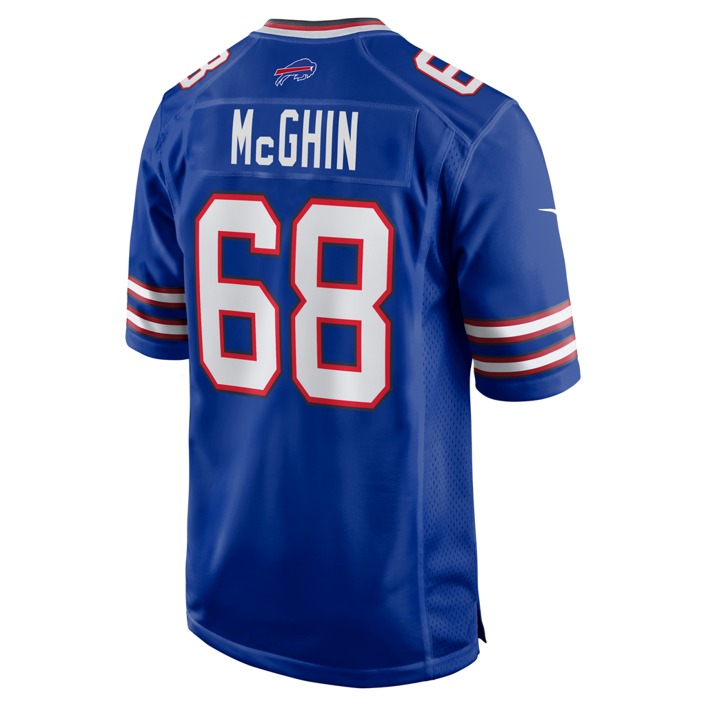 Buffalo Bills Garrett McGhin Royal Team Game Football Jersey