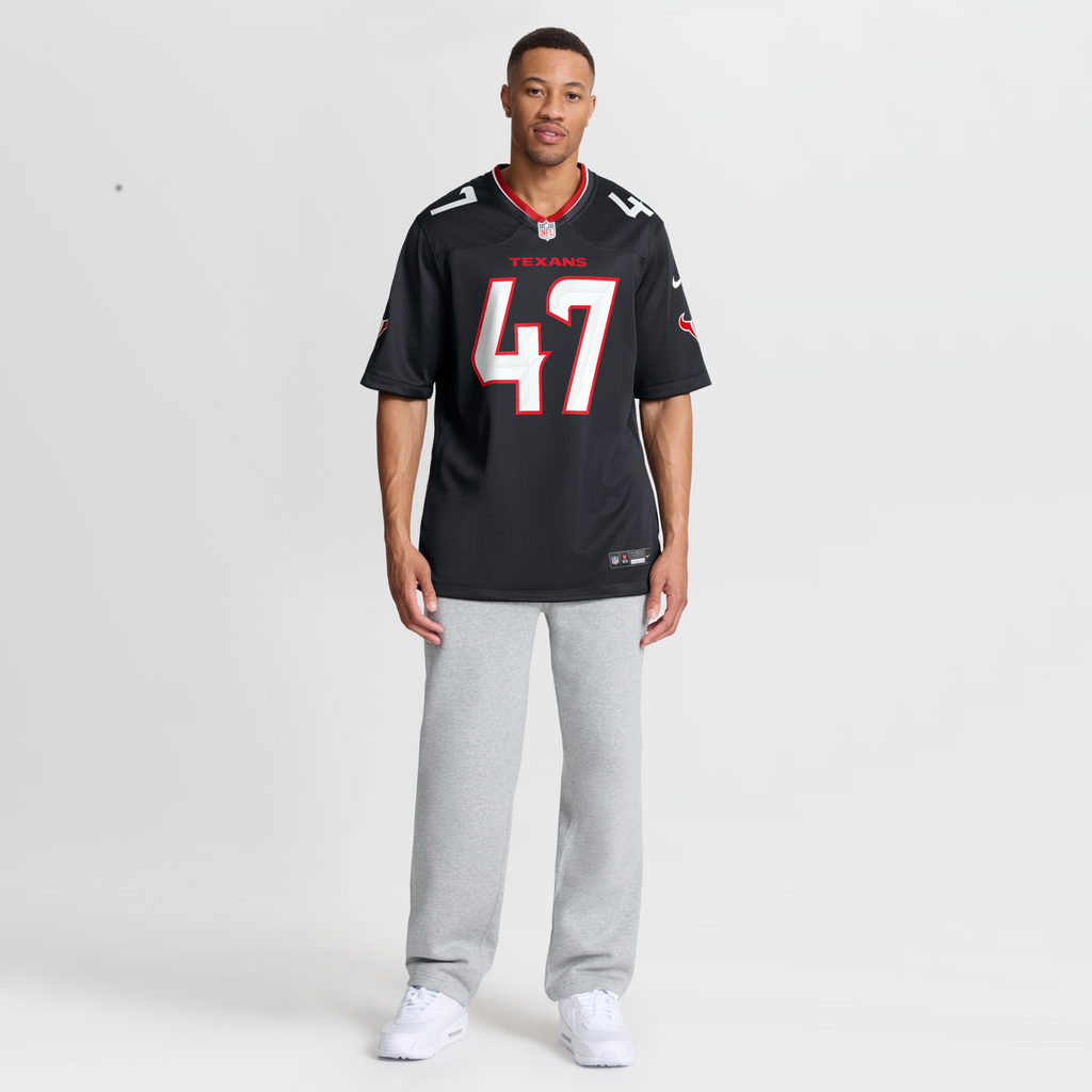 Houston Texans Louis Hansen Navy Team Game Football Jersey