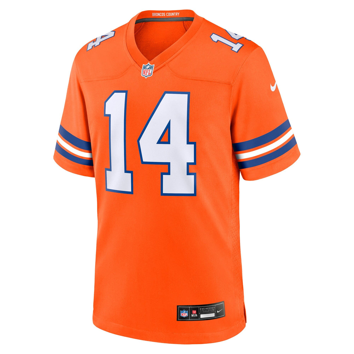 Denver Broncos Courtland Sutton Orange Alternate Game Football Jersey