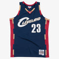 LeBron James Navy Cleveland Cavaliers 2008-09 Hardwood Classics Swingman Jersey