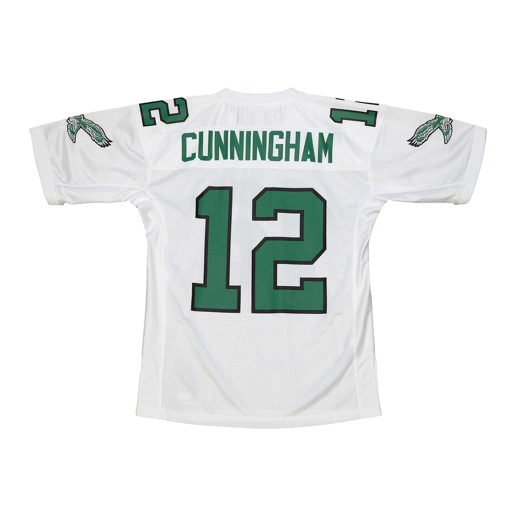 Philadelphia Eagles 1992 Randall Cunningham White Throwback Retired Player Football Jersey