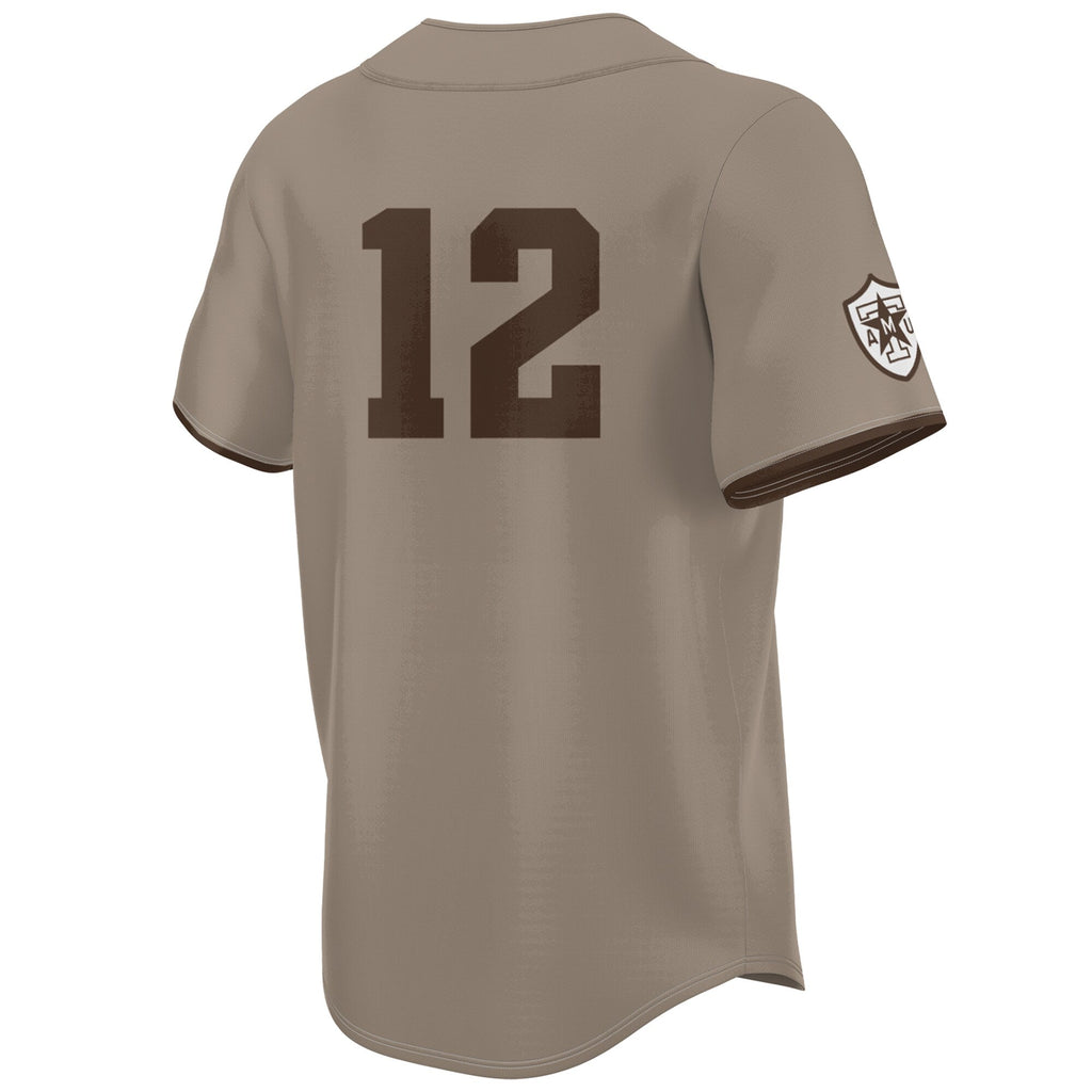 Texas A&M Aggies Corps of Cadet Lightweight Baseball Jersey - Khaki