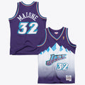 Utah Jazz Karl Malone 1996 Swingman Road Jersey - Purple