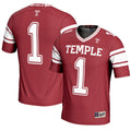#1 Cherry Temple Owls Endzone Football Jersey