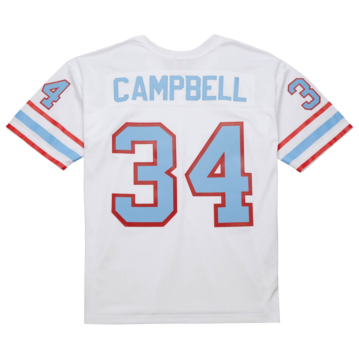Houston Oilers Earl Campbell White 1979 Legacy Replica Football Jersey