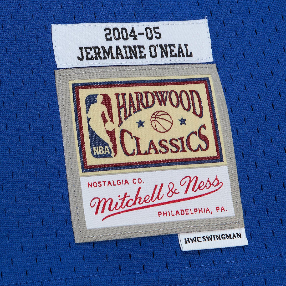 Indiana Pacers Jermaine O'Neal 2004 Hardwood Classics Jersey - Royal Blue
