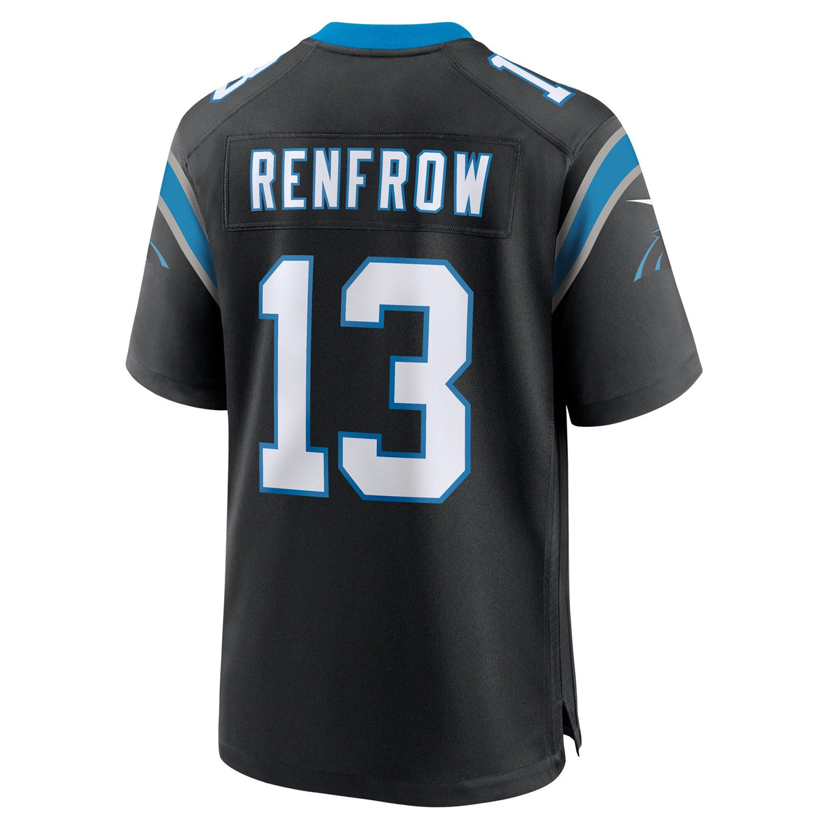 Carolina Panthers Hunter Renfrow Black Team Game Football Jersey
