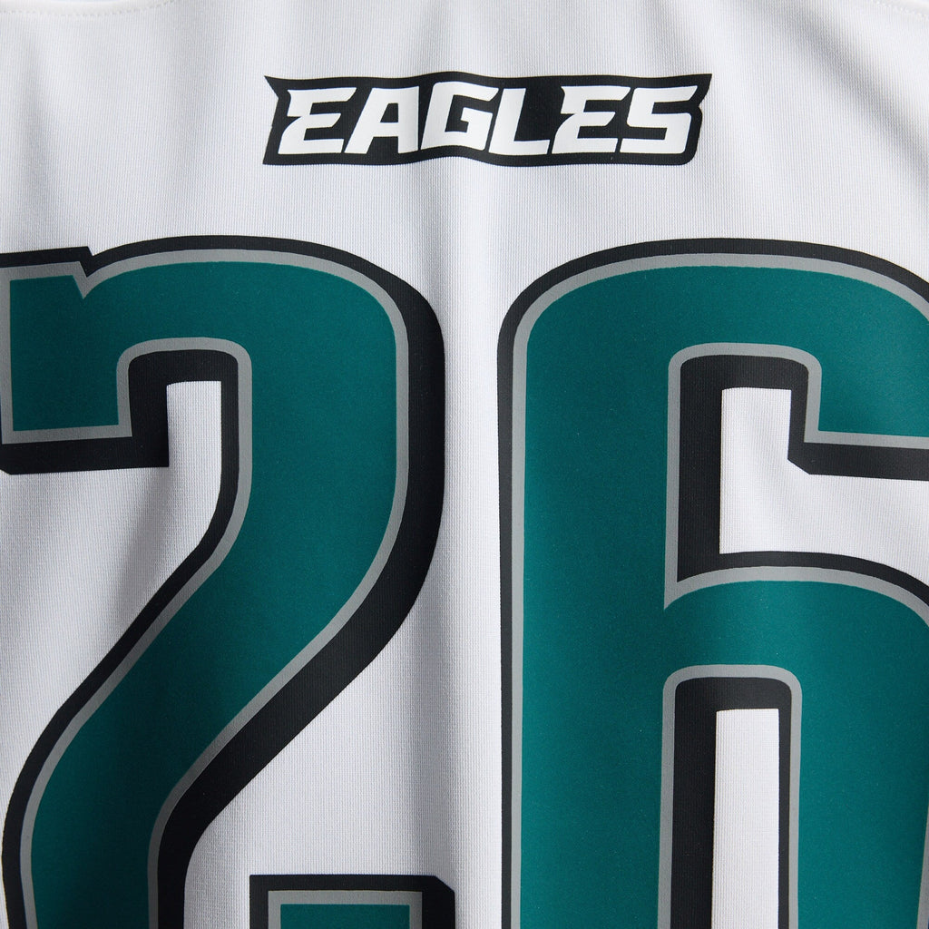 Philadelphia Eagles Saquon Barkley White Game Football Jersey