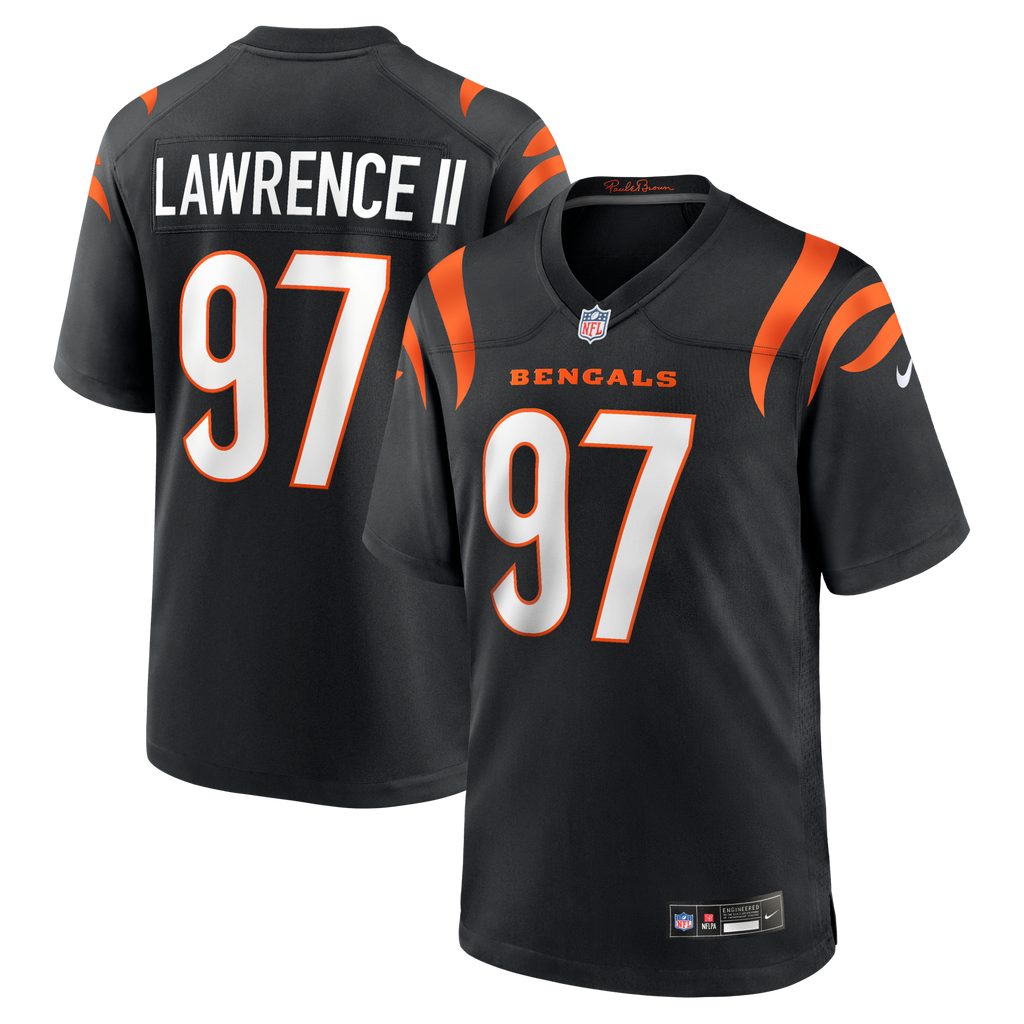 Cincinnati Bengals Dexter Lawrence II Black Game Football Jersey