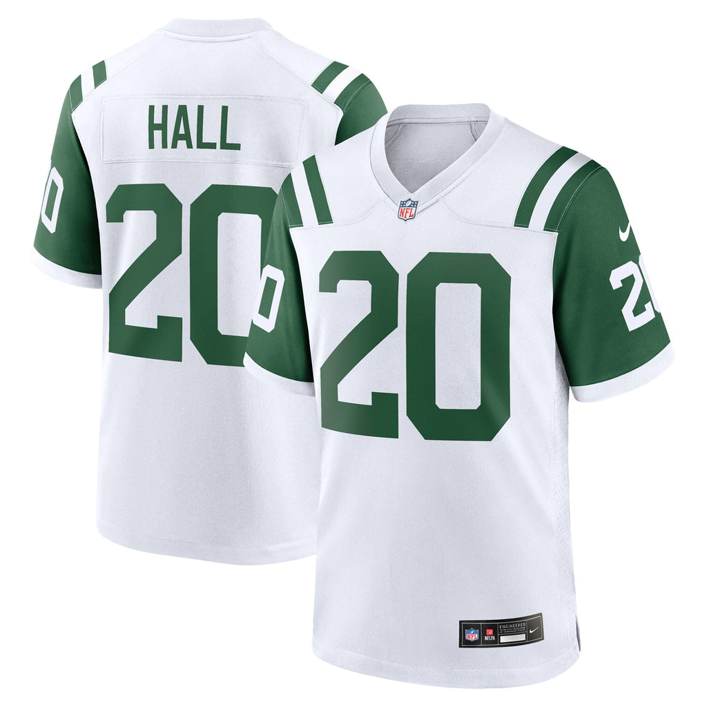 New York Jets Breece Hall White Classic Alternate Game Football Jersey