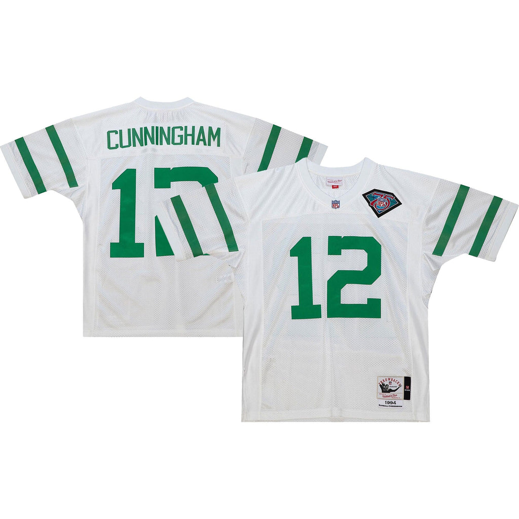 Philadelphia Eagles 1994 Randall Cunningham White Throwback Retired Player Football Jersey