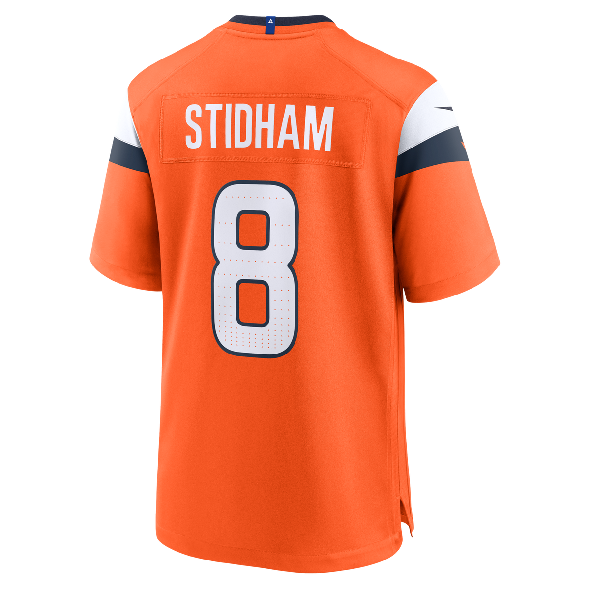 Denver Broncos Jarrett Stidham Orange Team Game Football Jersey