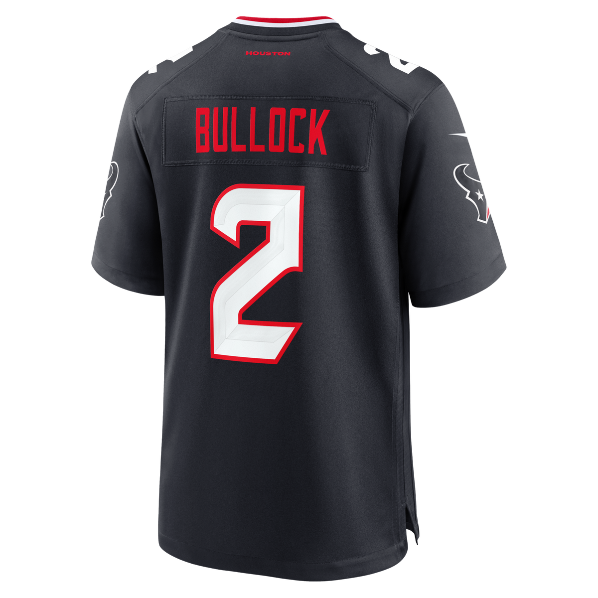 Houston Texans Calen Bullock Navy Team Game Football Jersey