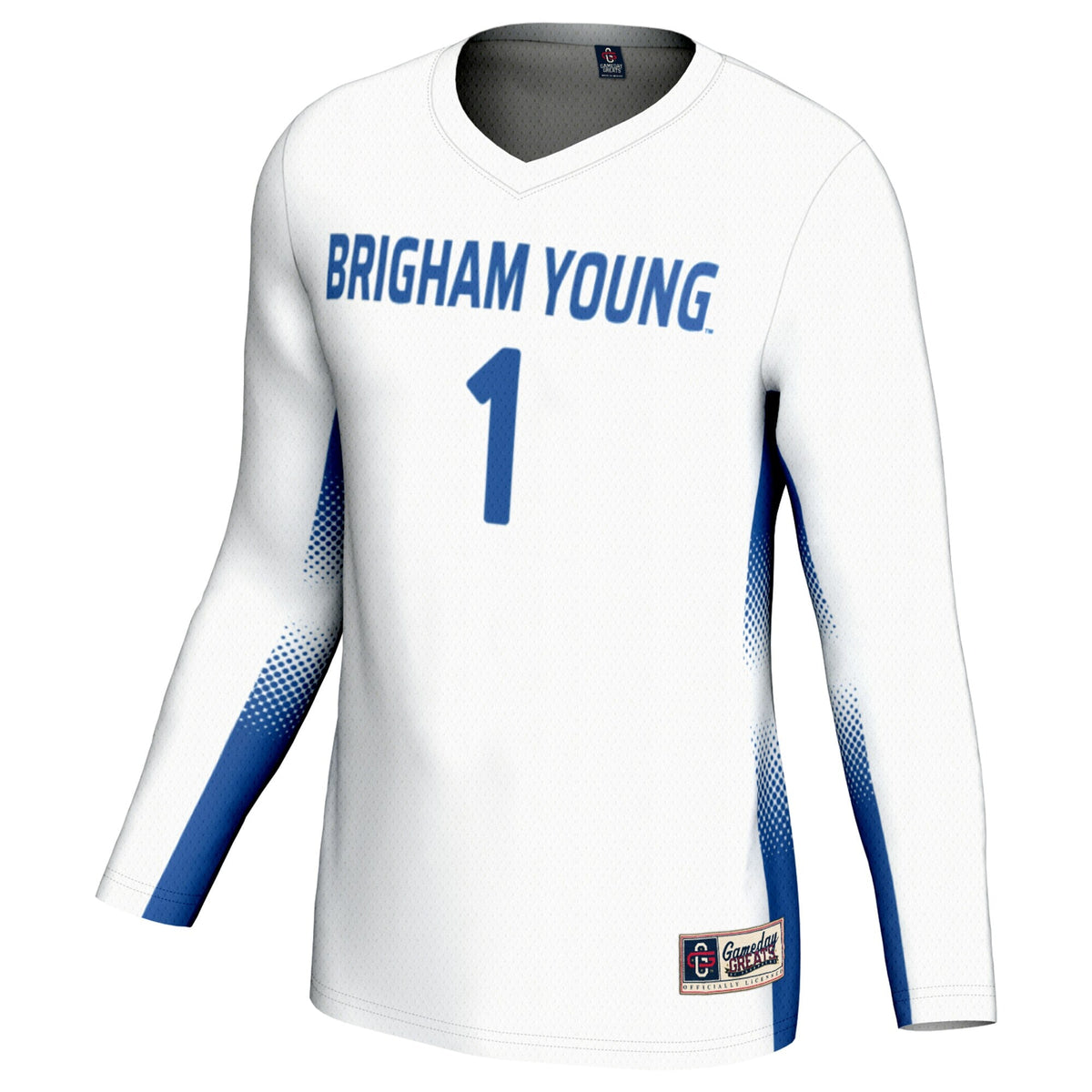 #1 BYU Cougars Lightweight Volleyball Jersey - White