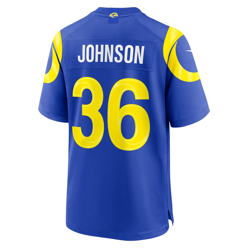 Los Angeles Rams Alex Johnson Royal Team Game Football Jersey