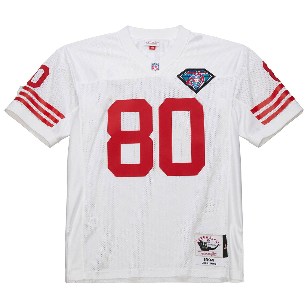 San Francisco 49ers 1994 Jerry Rice White Throwback Retired Player Football Jersey