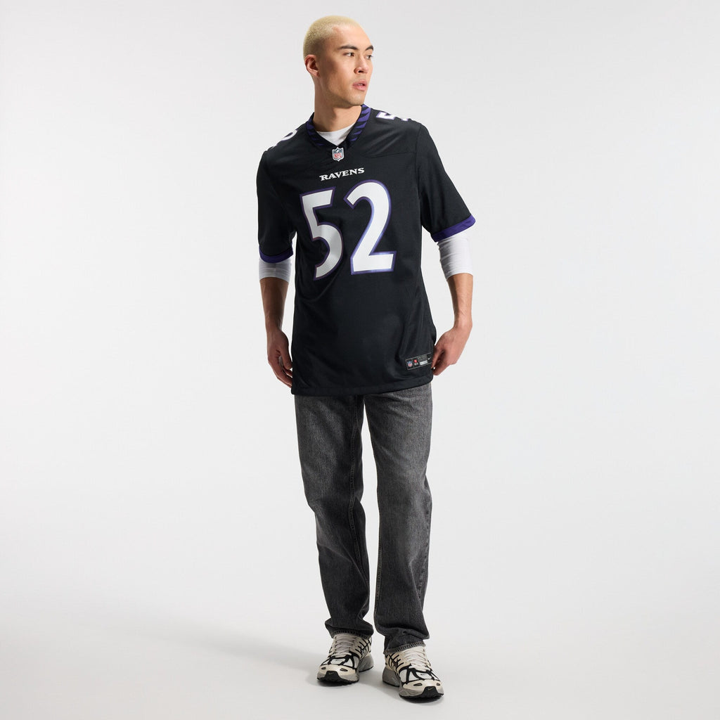 Baltimore Ravens Ray Lewis Black Alternate Retired Player Game Football Jersey
