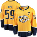 Nashville Predators Roman Josi Gold Home Breakaway Hockey Jersey