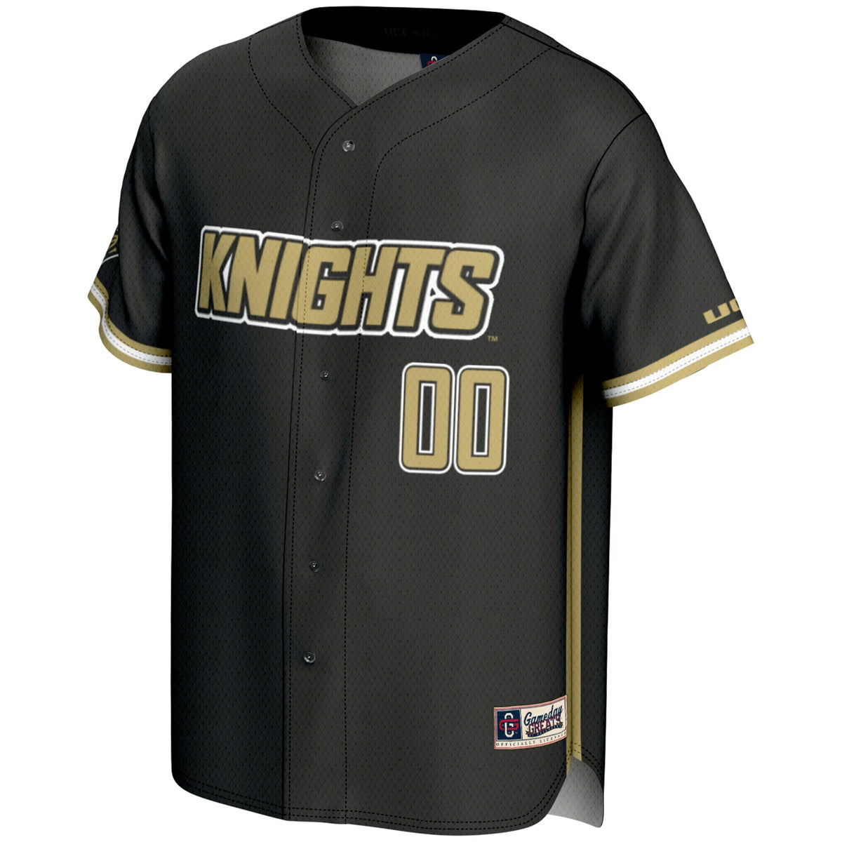 UCF Knights NIL Pick-A-Player Lightweight Baseball Jersey - Black