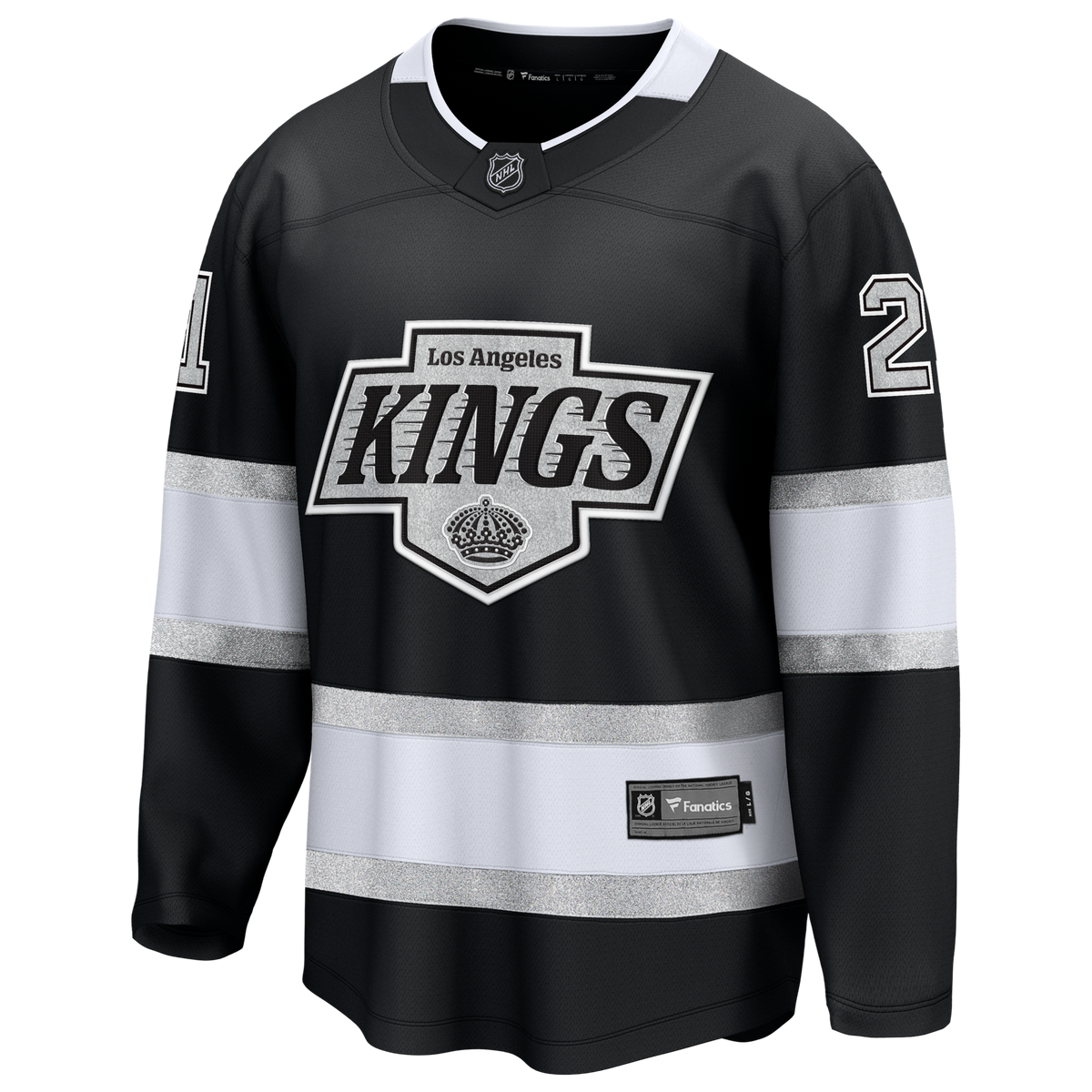 Los Angeles Kings Scott Laughton Black Home Breakaway Hockey Jersey