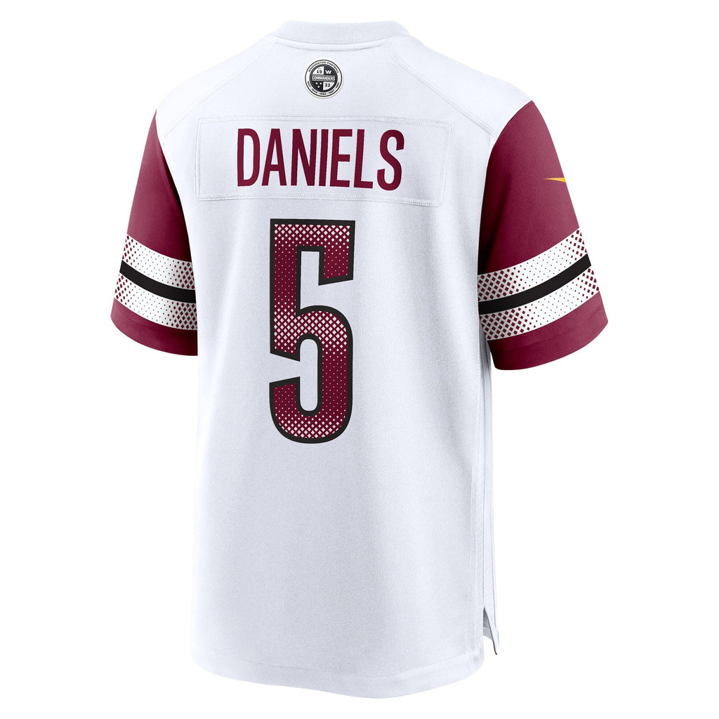 Washington Commanders Jayden Daniels White Player Game Football Jersey