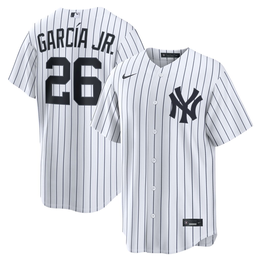 New York Yankees Luis García Jr. White Home Replica Baseball Jersey