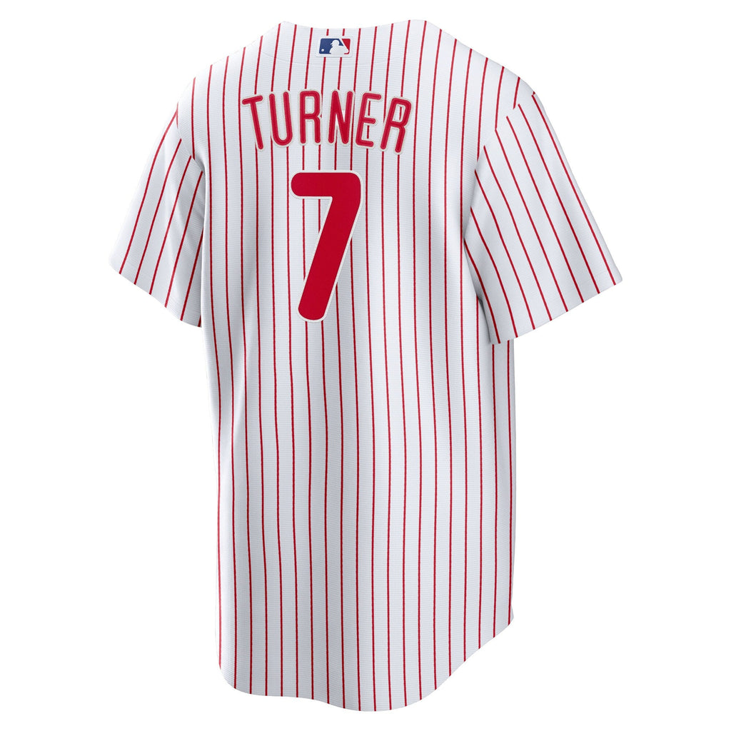 Philadelphia Phillies Trea Turner White Home Replica Player Baseball Jersey