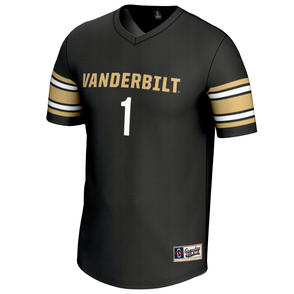 #1 Vanderbilt Commodores Lightweight Lacrosse Jersey - Black