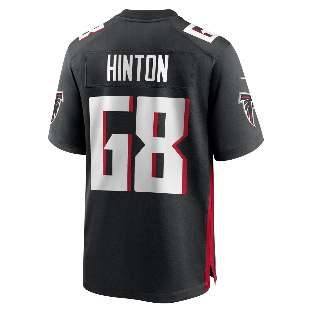 Atlanta Falcons Kyle Hinton Black Team Game Football Jersey