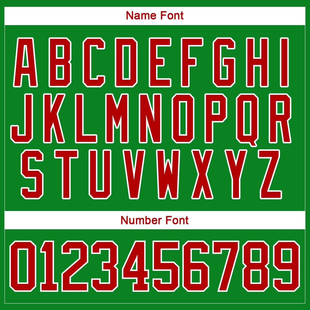 Custom Hockey Jersey - Grass Green Red-White Christmas Santa Claus 3D Lace Neck - Style 3DPattern1889