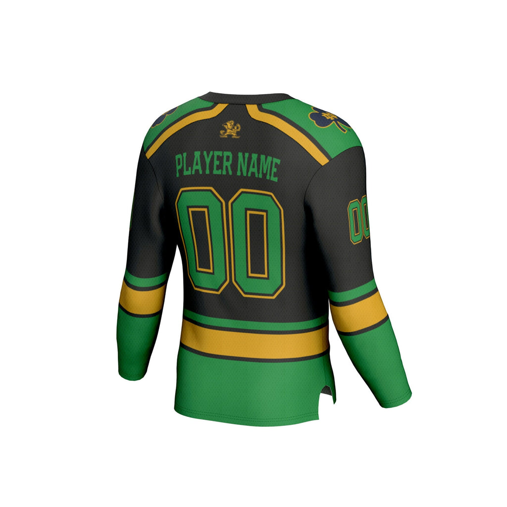 Notre Dame Fighting Irish Lightweight Hockey NIL Pick-a-Player Fashion Jersey - Black