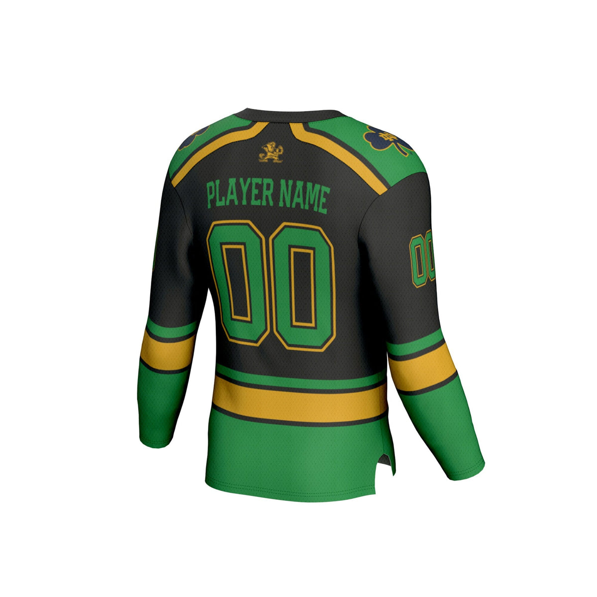 Notre Dame Fighting Irish Lightweight Hockey NIL Pick-a-Player Fashion Jersey - Black