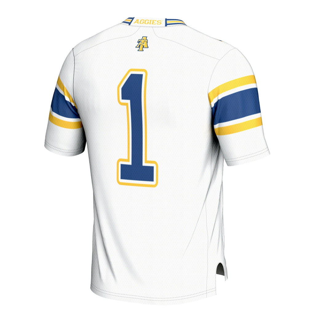 #1 North Carolina A&T Aggies Football Jersey - White