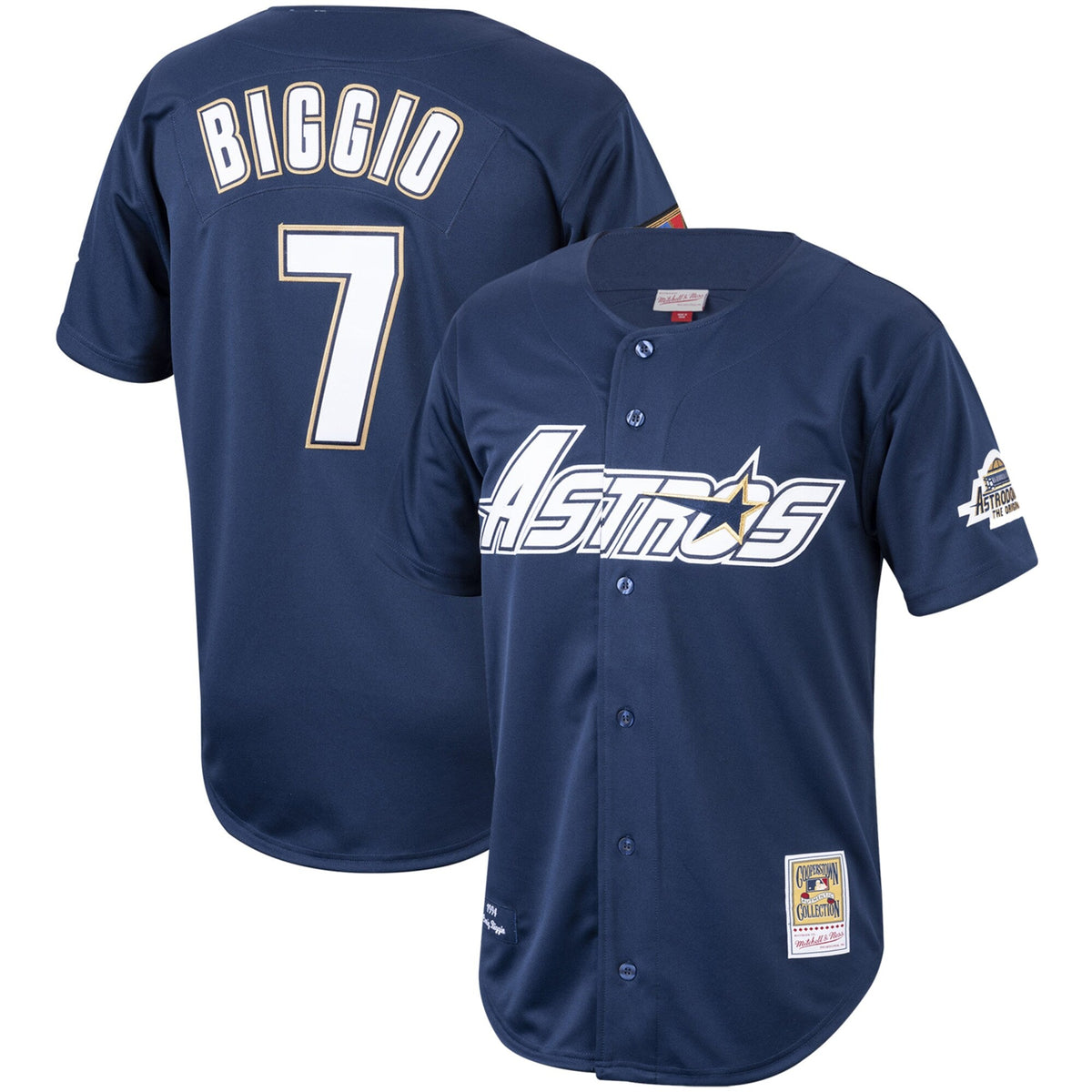 Houston Astros Craig Biggio Navy Cooperstown Collection 1994 Baseball Jersey