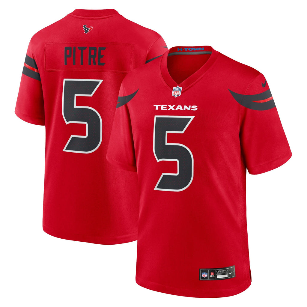 Houston Texans Jalen Pitre Red Alternate Game Football Jersey