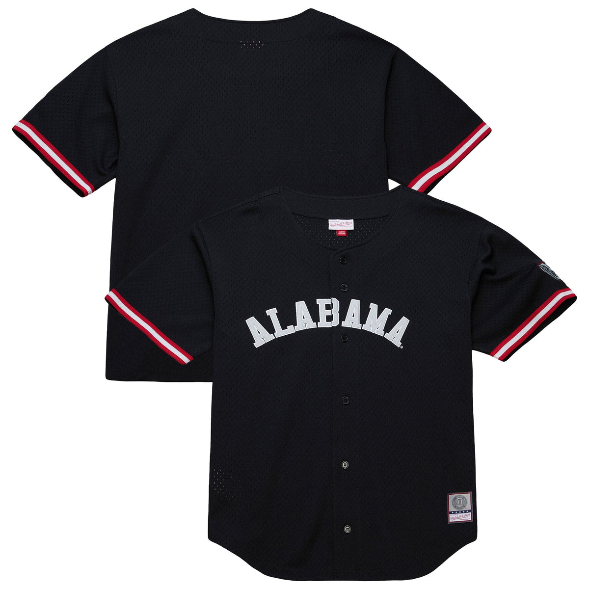 Black Alabama Crimson Tide On The Clock Full-Button Fashion Jersey